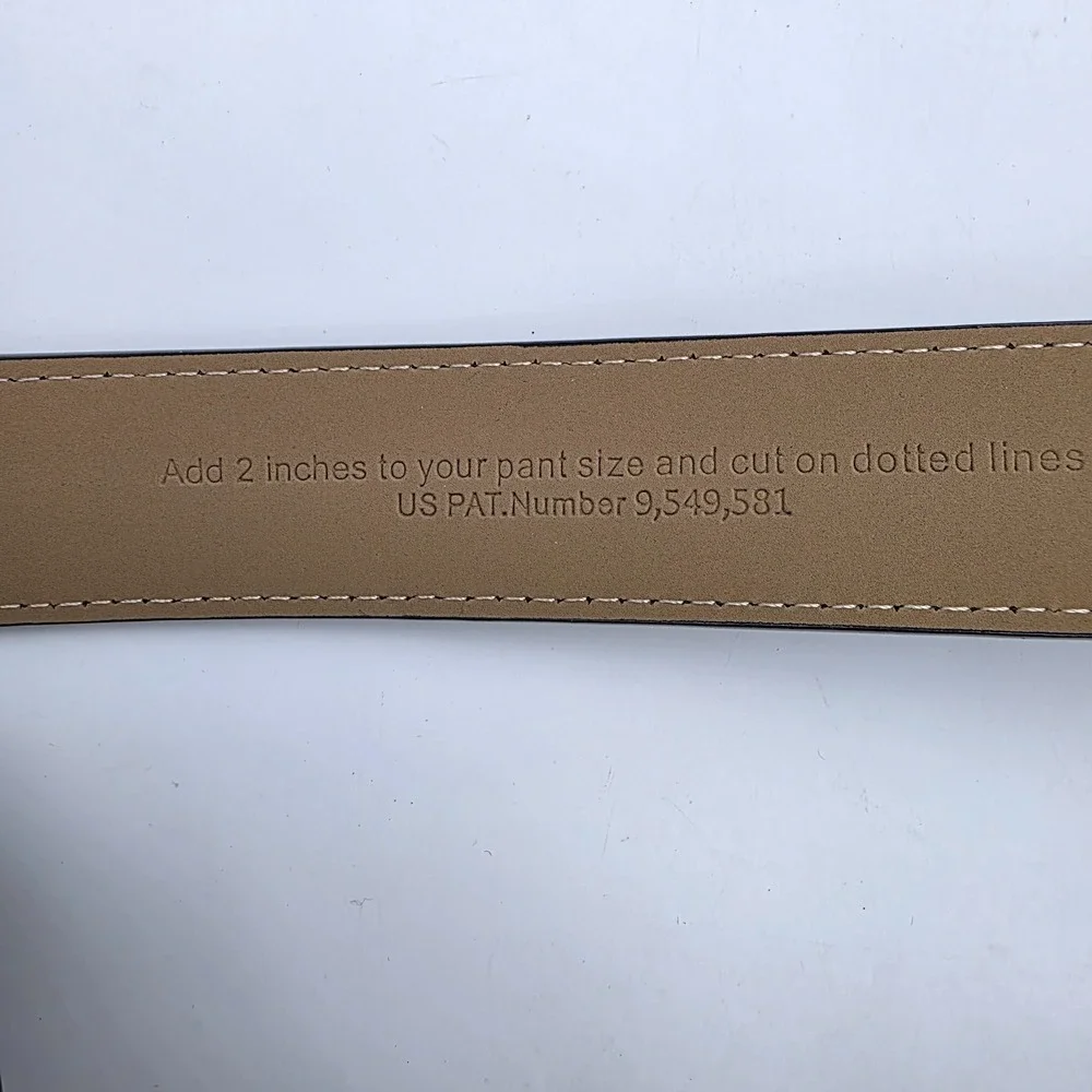 NexBelt Golf‎ Genuine Leather Black The Belt Without Holes Ratchet Rose Buckle